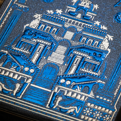 Babylon (Cerulean Blue) Playing Cards by Riffle Shuffle